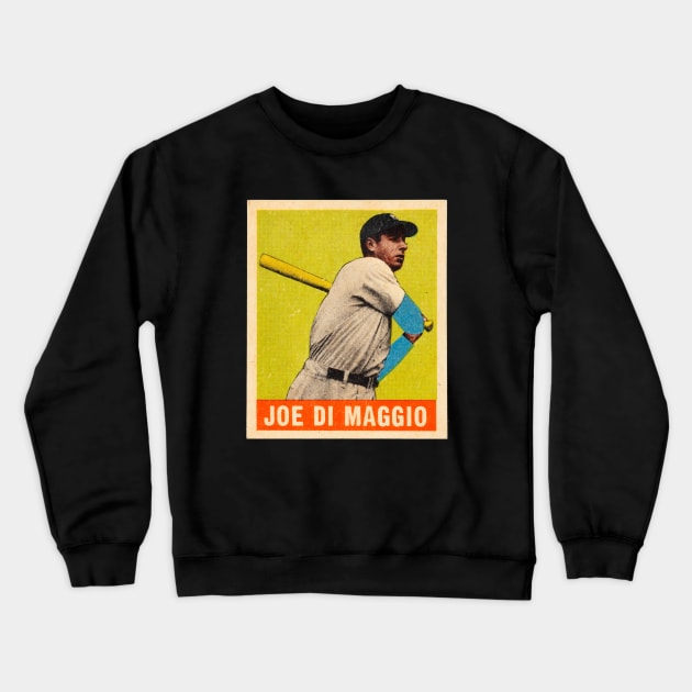 Joe DiMaggio 1948 Leaf Crewneck Sweatshirt by BlackBoxHobby